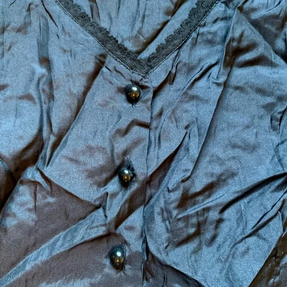 Vintage Tape Measure Silk Tank Top Sz 4 - Picture 7 of 9